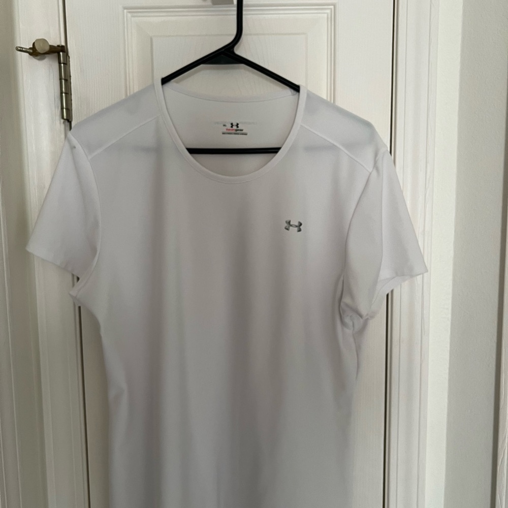White Under Armour tee
